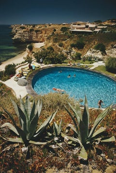 Algarve Hotel Pool Slim Aarons Estate Stamped Print