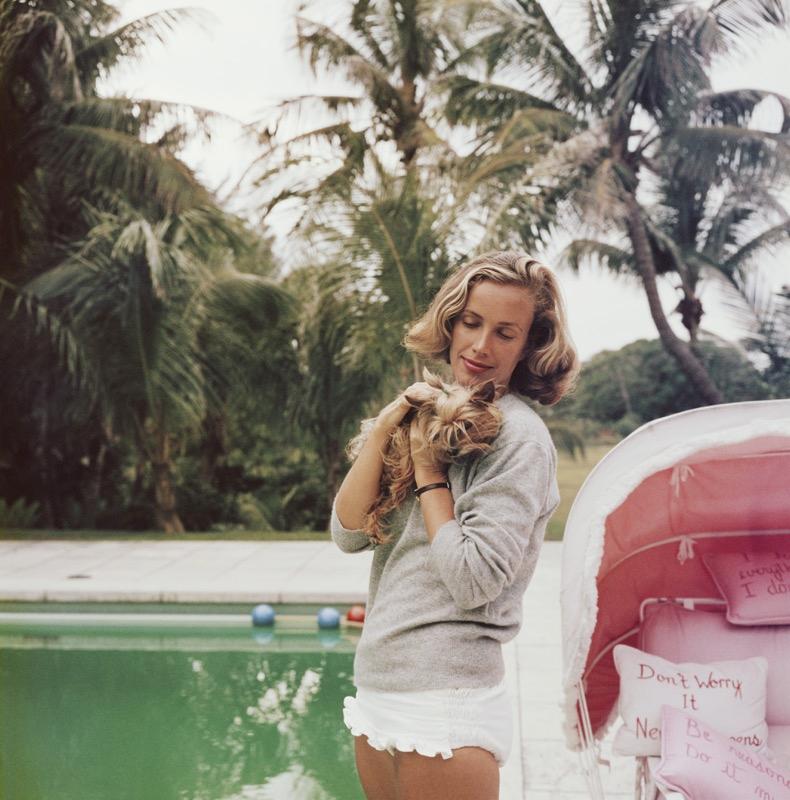 Slim Aarons Portrait Photograph - Alice Topping (1959) Limited Estate Stamped