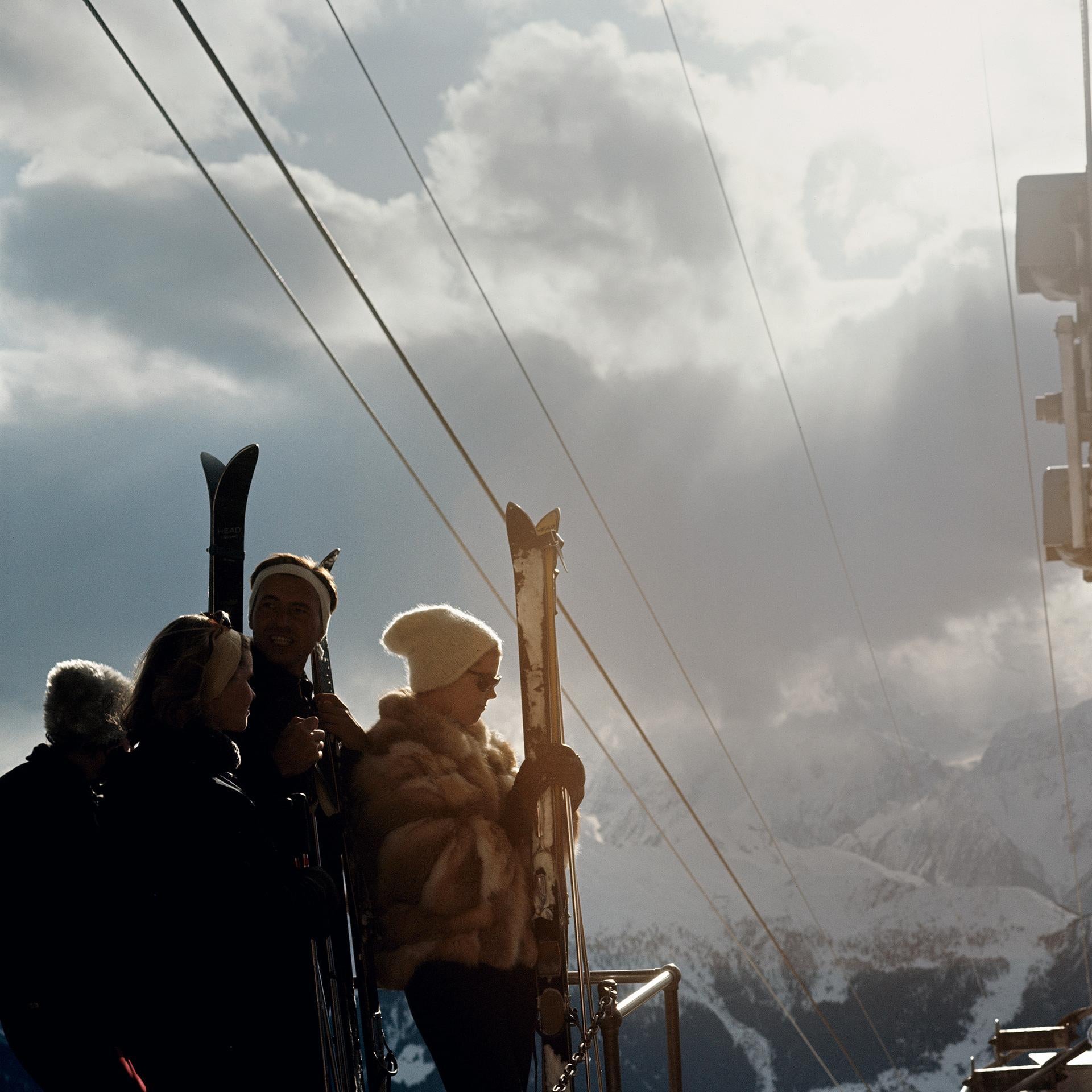 Alpine Skiing, Switzerland, Estate Edition, Landscape Photograph For Sale 1