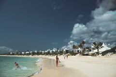 Anguilla Beach Resort Slim Aarons Estate Stamped Print
