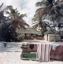 Antigua Beach Club Slim Aarons Estate Stamped Print