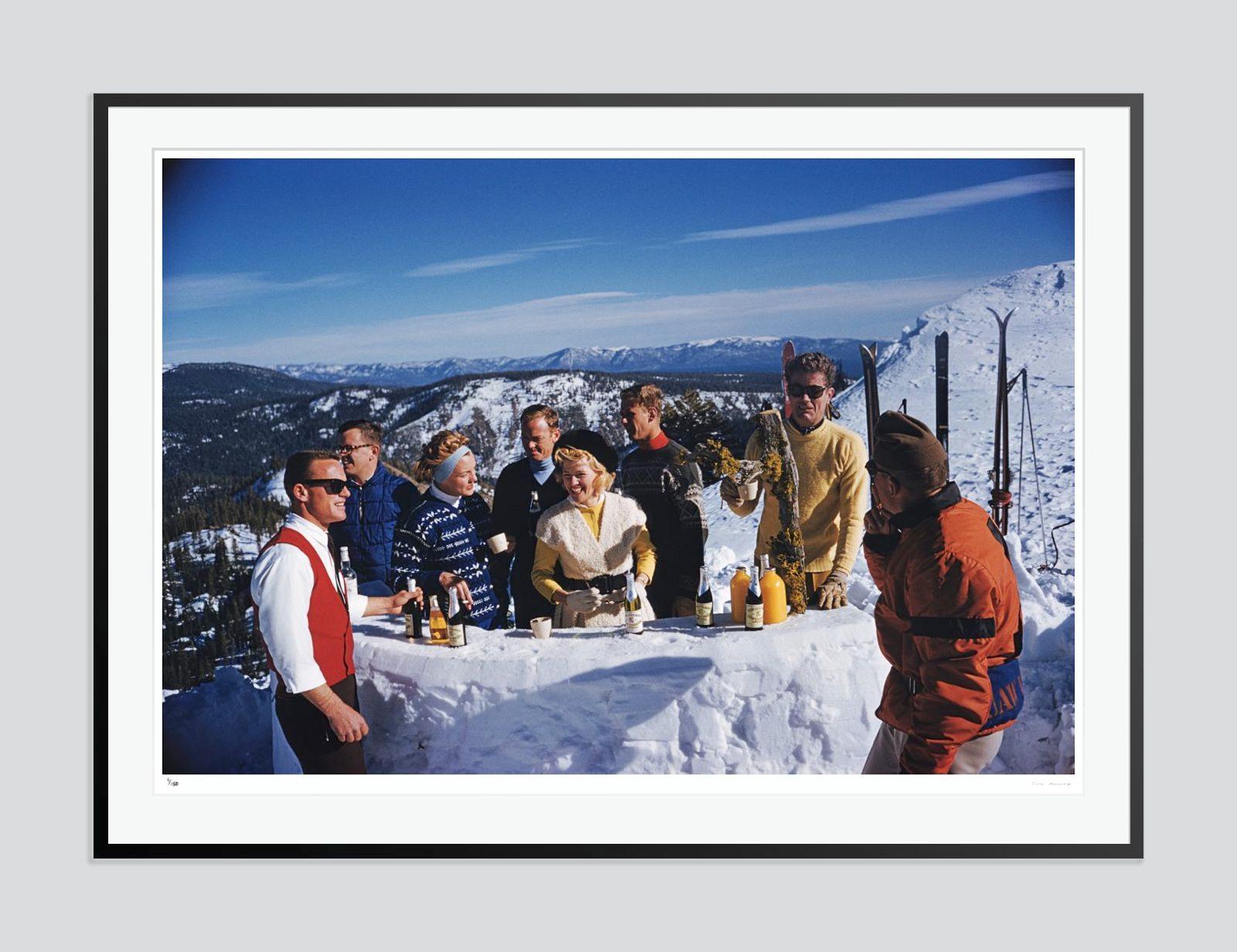 Apres Ski 1961 Slim Aarons Estate, gestempelte Auflage  im Angebot 2