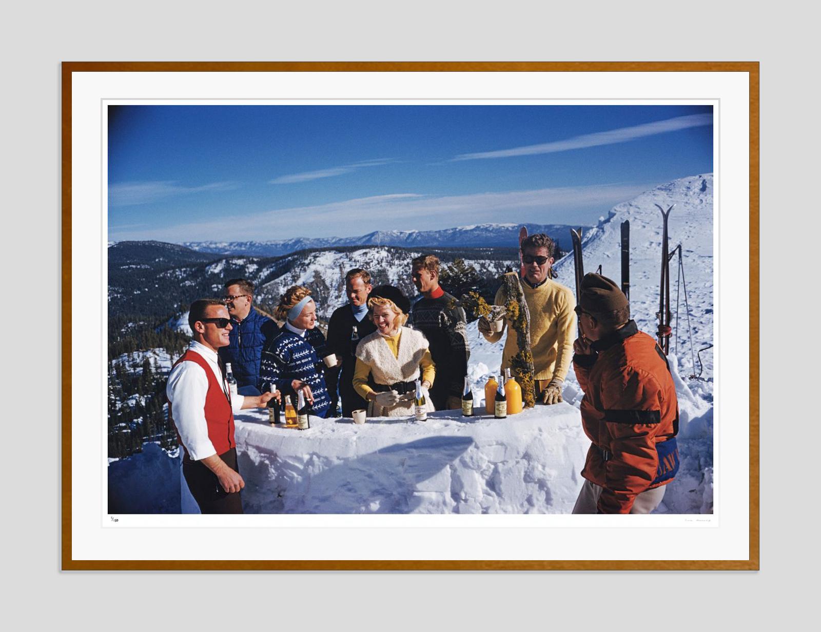 Apres Ski 1961 Slim Aarons Estate Stamped Edition  For Sale 3