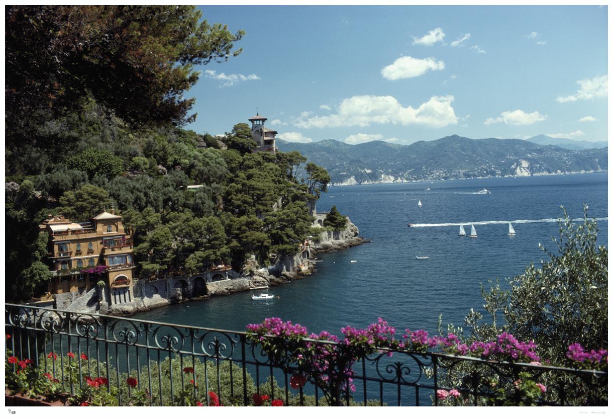 Ardissones House Portofino 1977 - Slim Aarons Estate Stamped