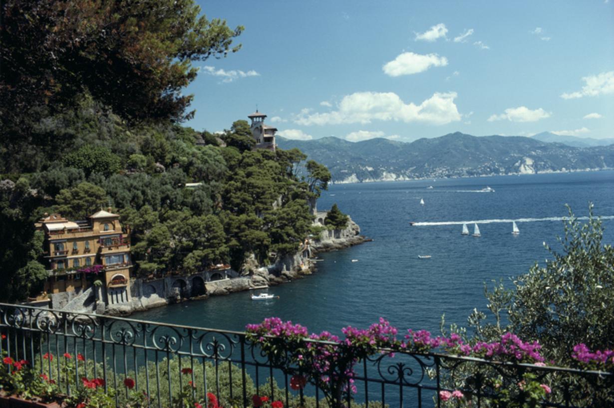 Ardissones House Portofino 
1977
by Slim Aarons

Slim Aarons Limited Estate Edition

Overlooking Ardissones House, on the water’s edge in Portofino, Italy, 1977

unframed
c type print
printed 2023
20 x 24"  - paper size

Limited to 150 prints only –