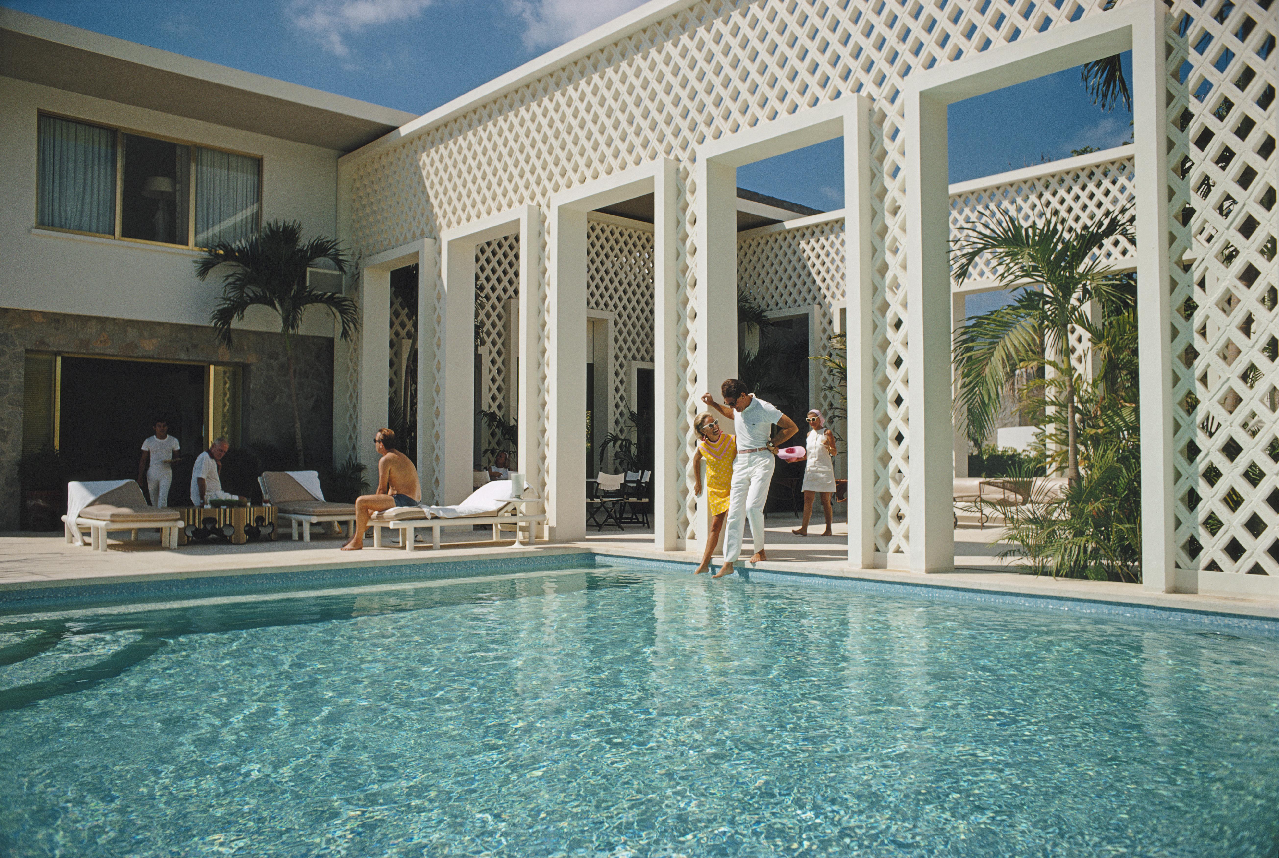 Slim Aarons Figurative Photograph - Arturo Pani's Villa