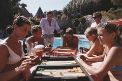 Vintage Backgammon Players by Slim Aarons