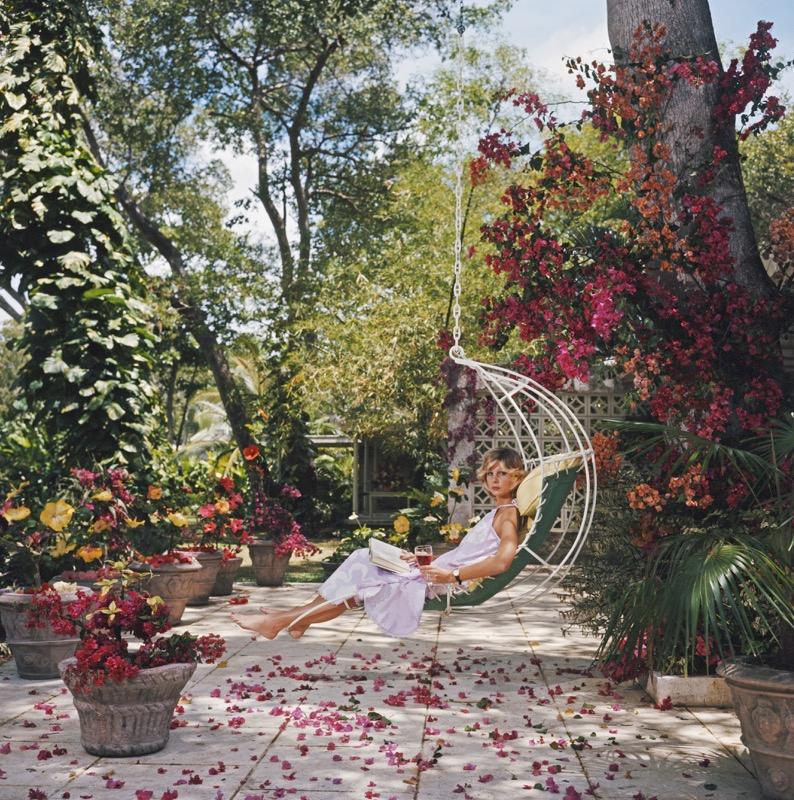 Slim Aarons Color Photograph - Barbados Bliss (1976) Limited Estate Stamped - Grande XL