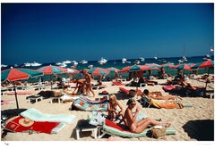 Beach At Saint Tropez 1977 - Slim Aarons Estate Stamped