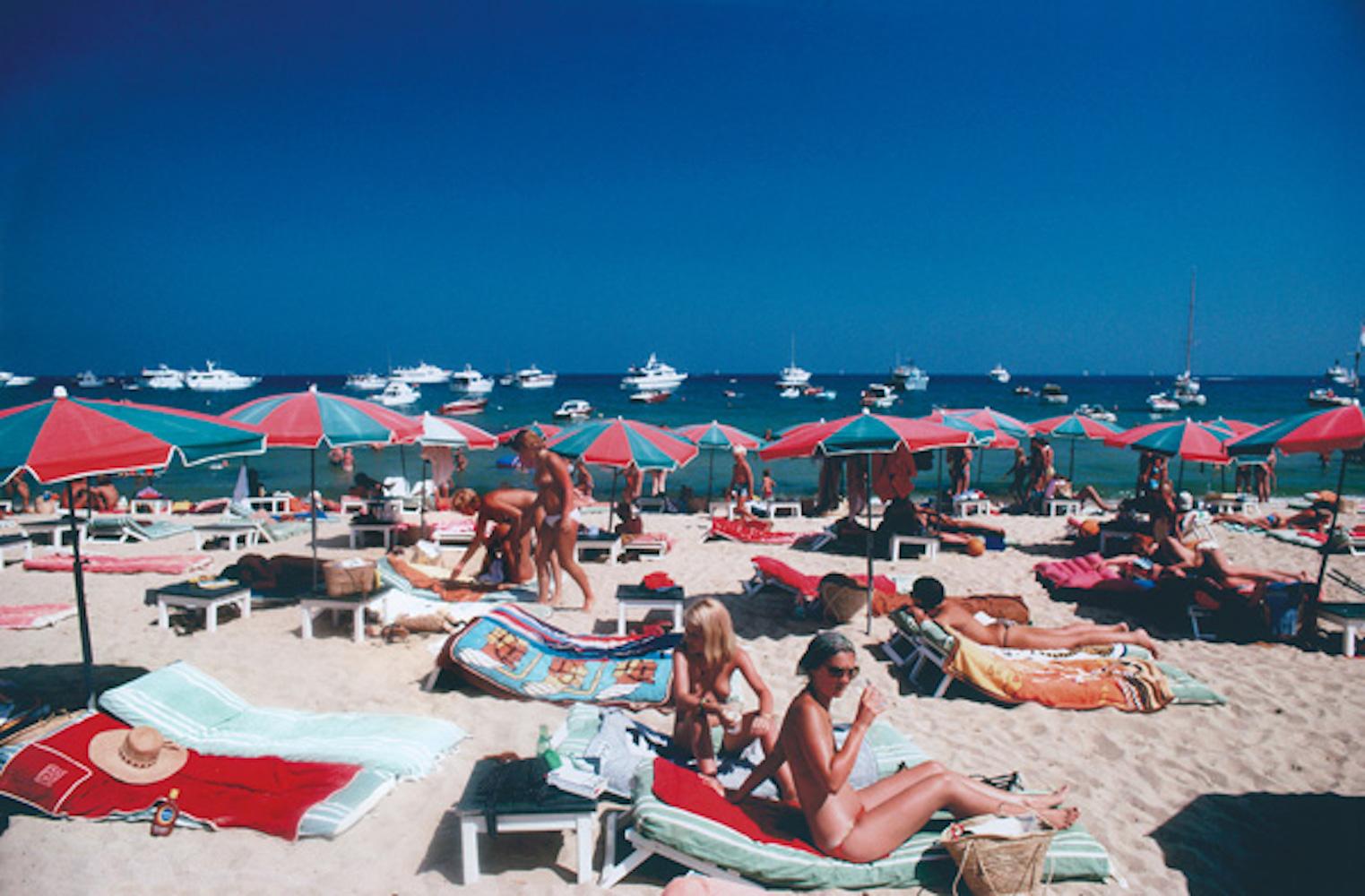 Beach at St. Tropez by Slim Aarons (Nude Photography, Portrait Photography)