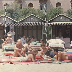 Beach Backgammon, Italy, Estate Edition, Mid-Century Modern Photograph