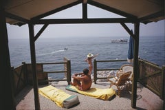 Vintage 'Beach Hut In Antibes' 1969 Slim Aarons Limited Estate Edition