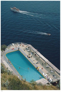 Belvedere Pool 1984 - Slim Aarons Estate Stamped