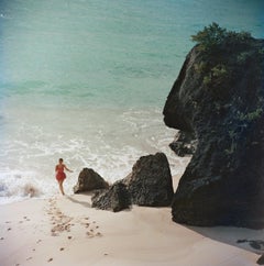 Vintage Bermuda Beach by Slim Aarons - Portrait Photography, Beach Photography