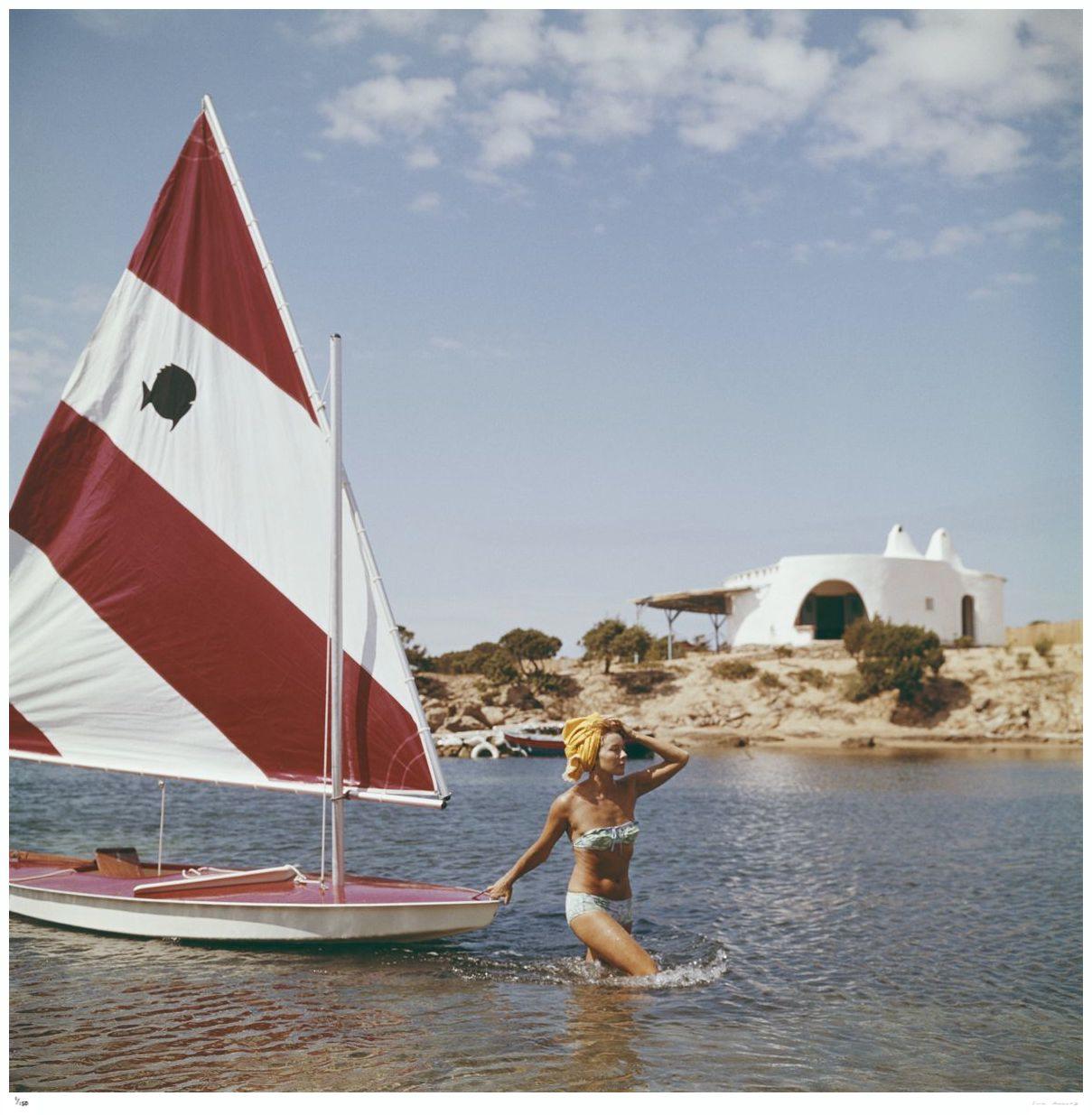 Bettina Graziani 1964 - Slim Aarons Estate Stamped