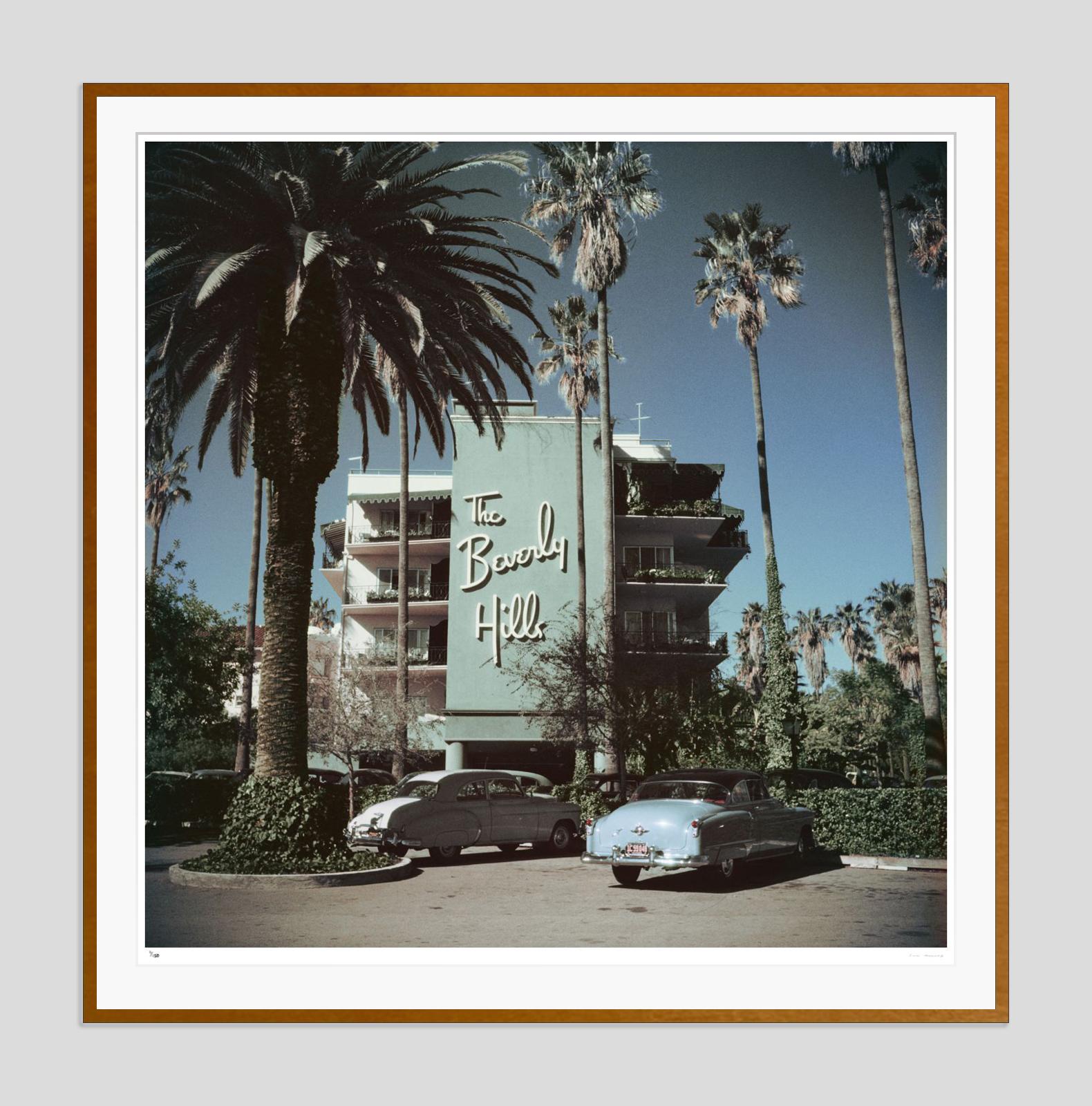 Beverly Hills Hotel 1957 Slim Aarons Estate Stamped Edition  For Sale 1