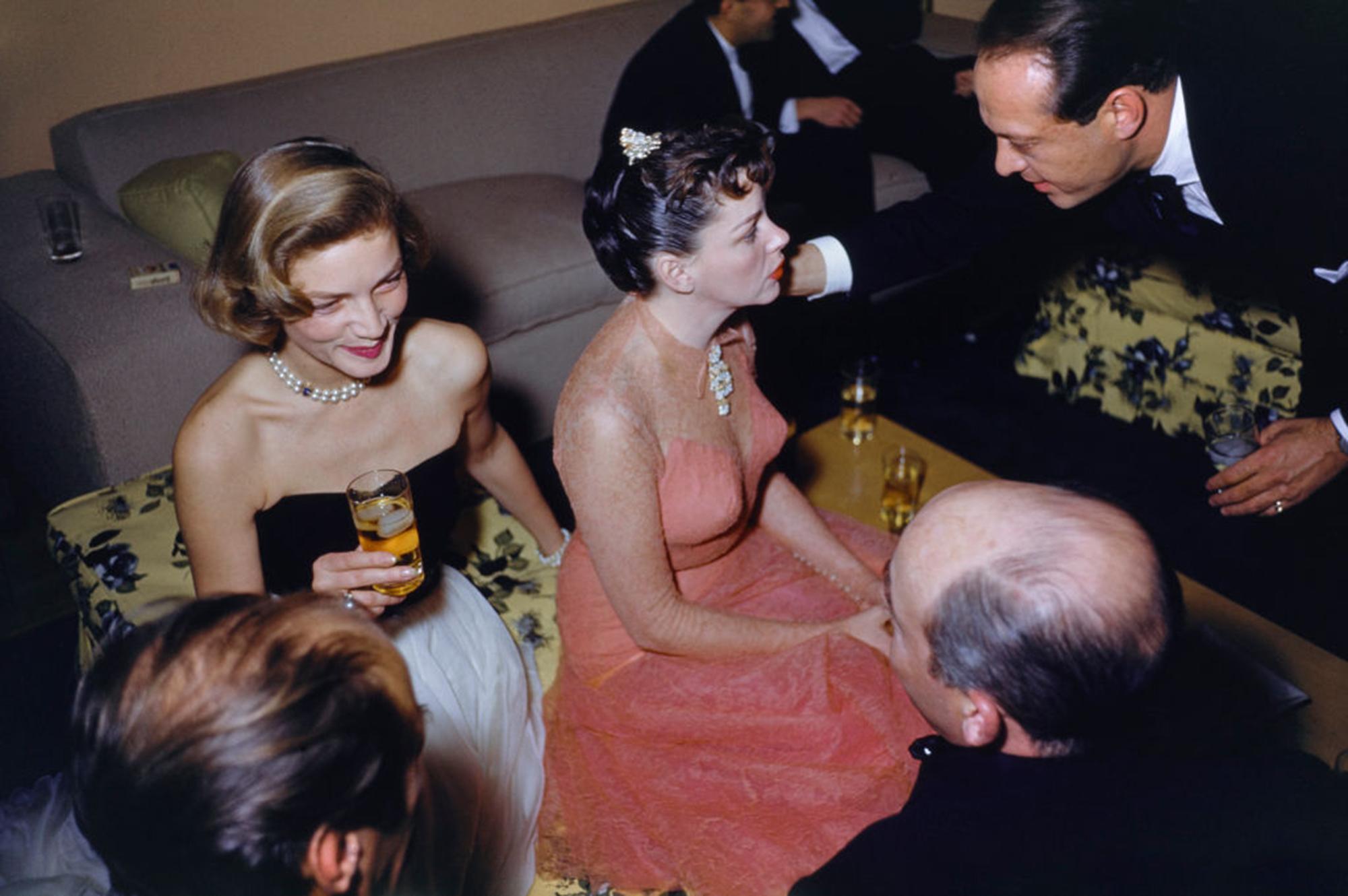 Slim Aarons Color Photograph - Beverly Hills Party, Los Angeles, Estate Edition, Portrait Photograph