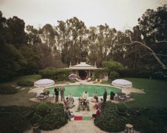 Vintage Beverly Hills Pool Party Slim Aarons Estate Stamped Print