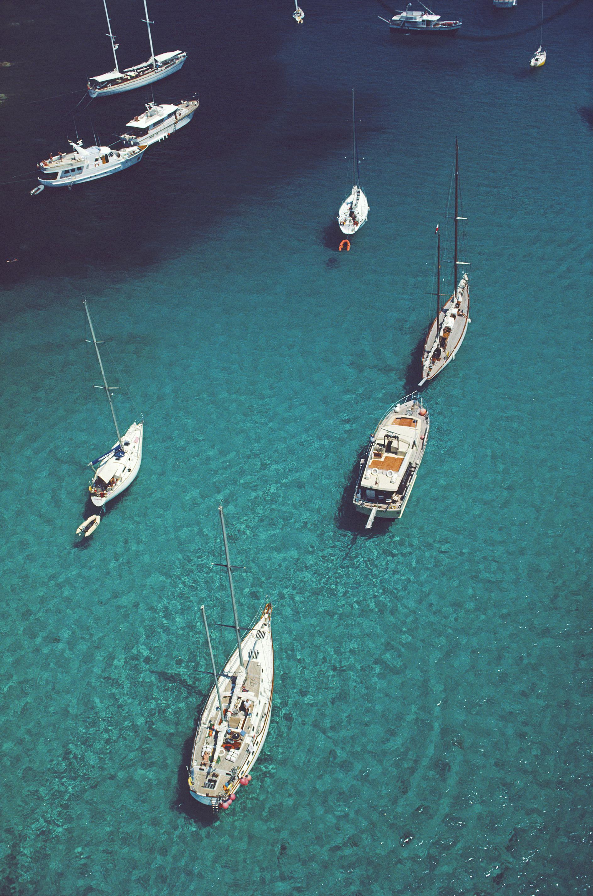 Blue Seas Slim Aarons Estate Stamped Print