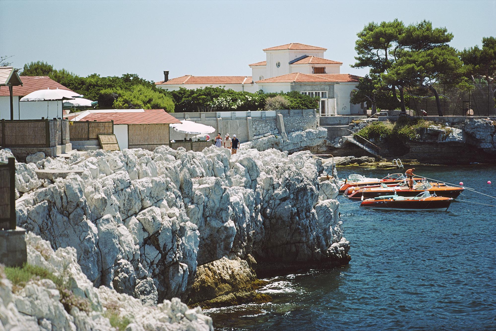 Slim Aarons Landscape Photograph - Boats At Hôtel Du Cap-Eden-Roc, Estate Edition