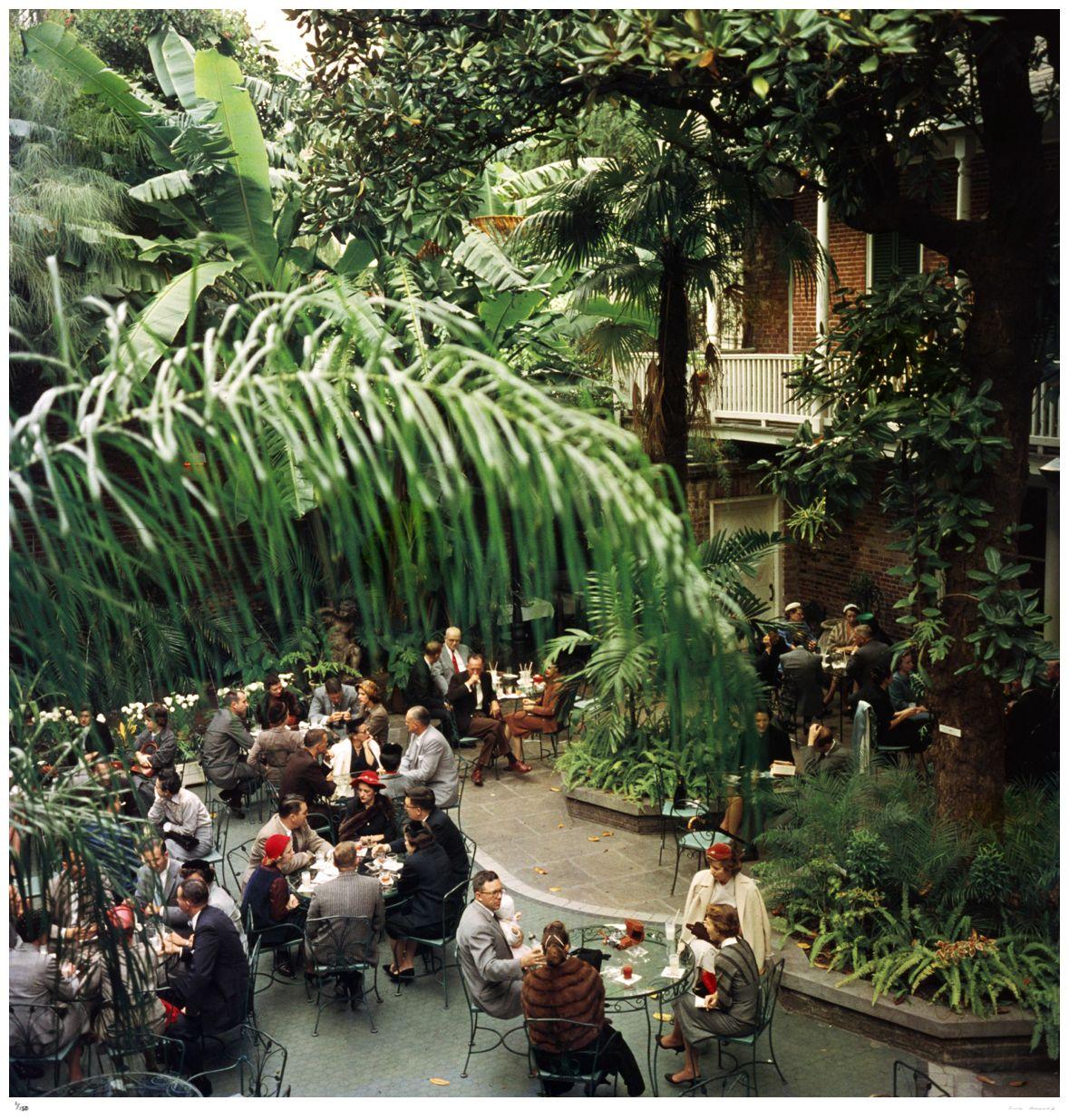 Brunch At Brennans 1960 - Slim Aarons Estate Stamped
