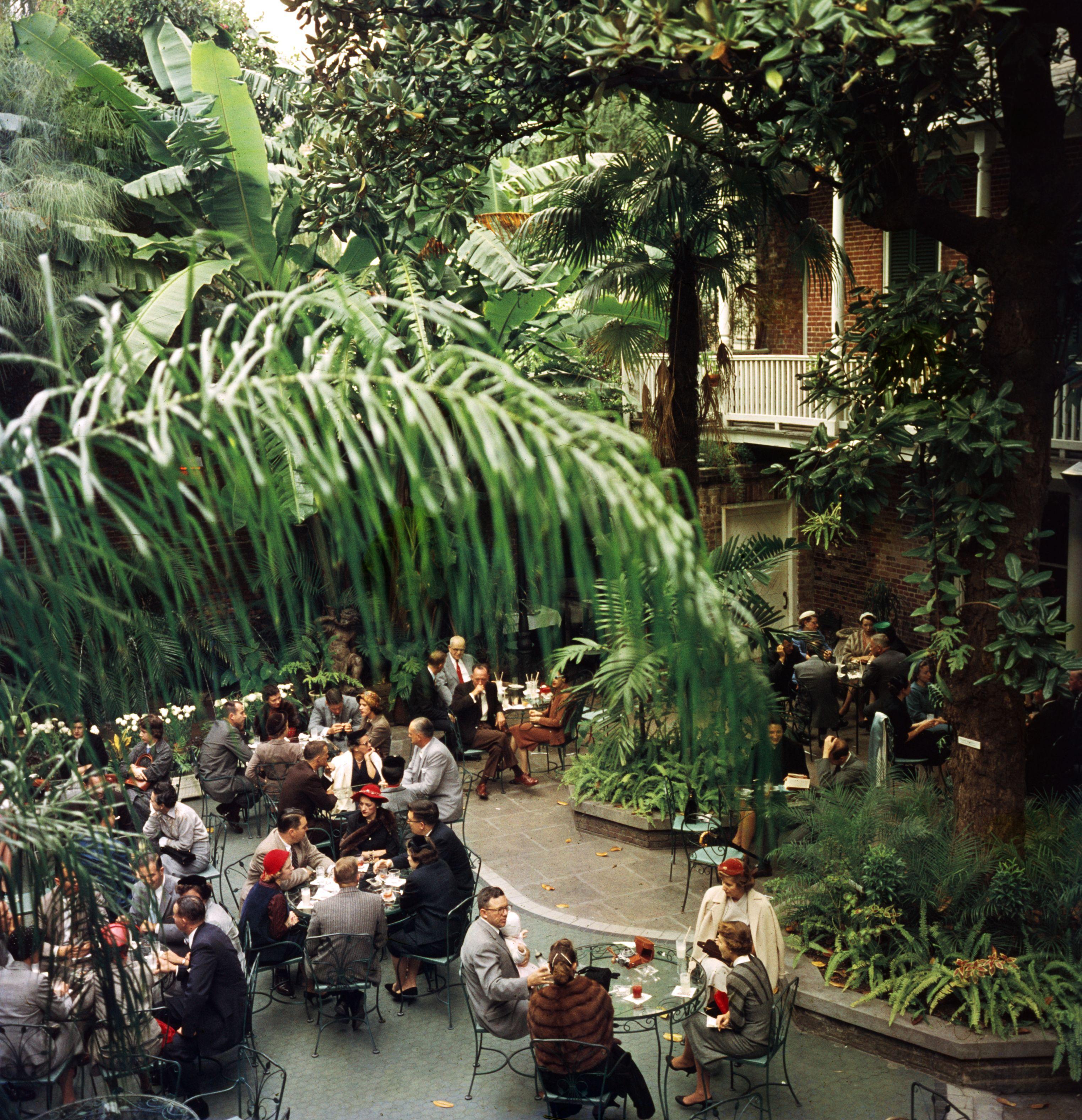 Brunch at Brennan's, 1960 - Brunch Under Palm Trees at Indoor Garden Restaurant