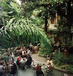 Brunch At Brennans Slim Aarons Estate Stamped Print