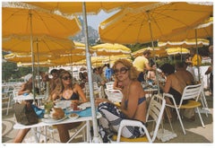 Cafe In Monte Carlo 1975 - Slim Aarons Estate Stamped