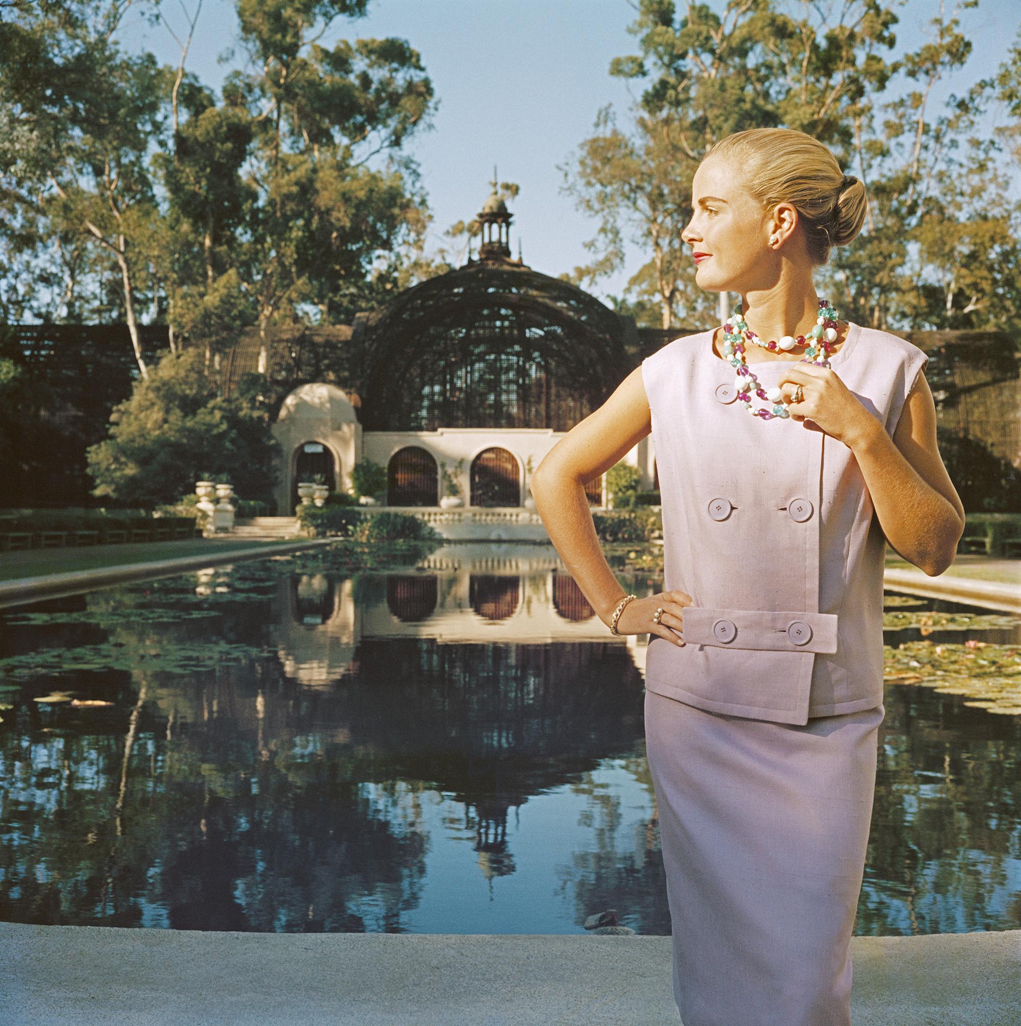 Kalifornien California Fashion Slim Aarons Nachlass gestempelter Druck