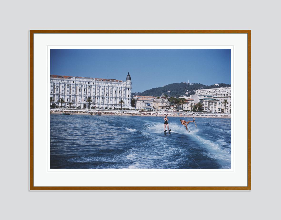 Cannes Watersports 1958 Slim Aarons Estate Stamped Edition  For Sale 1