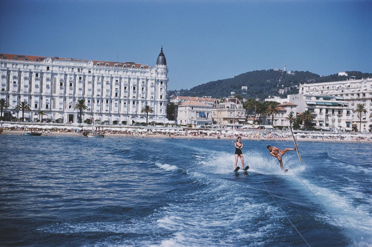 'Cannes Watersports' 1958 Slim Aarons Limited Estate Edition - Photograph by Slim Aarons