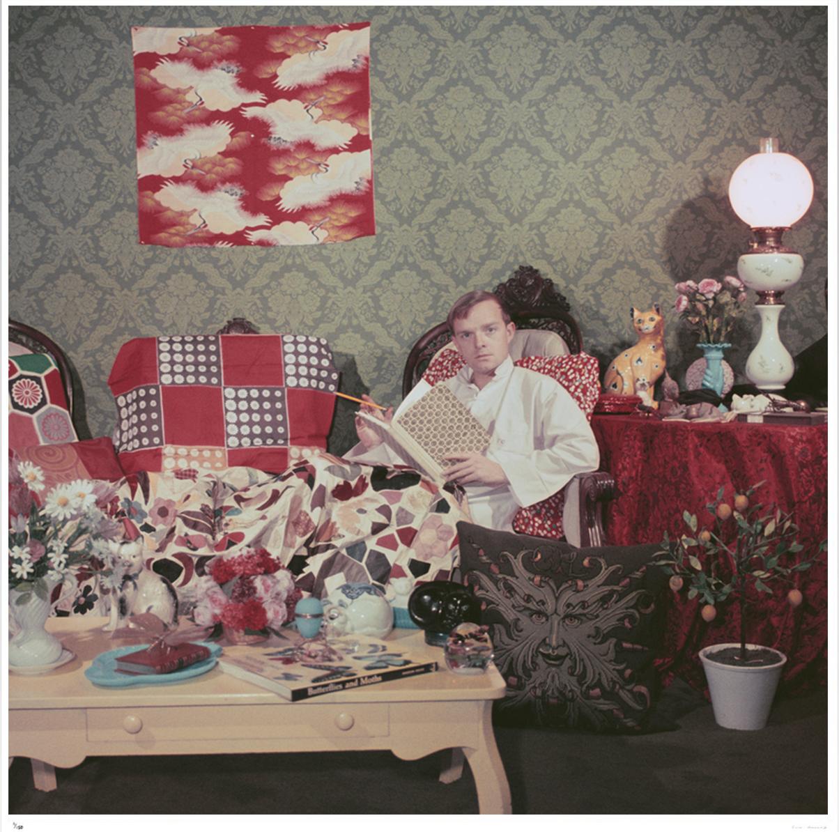 Capote At Home 1958 - Slim Aarons Estate Stamped