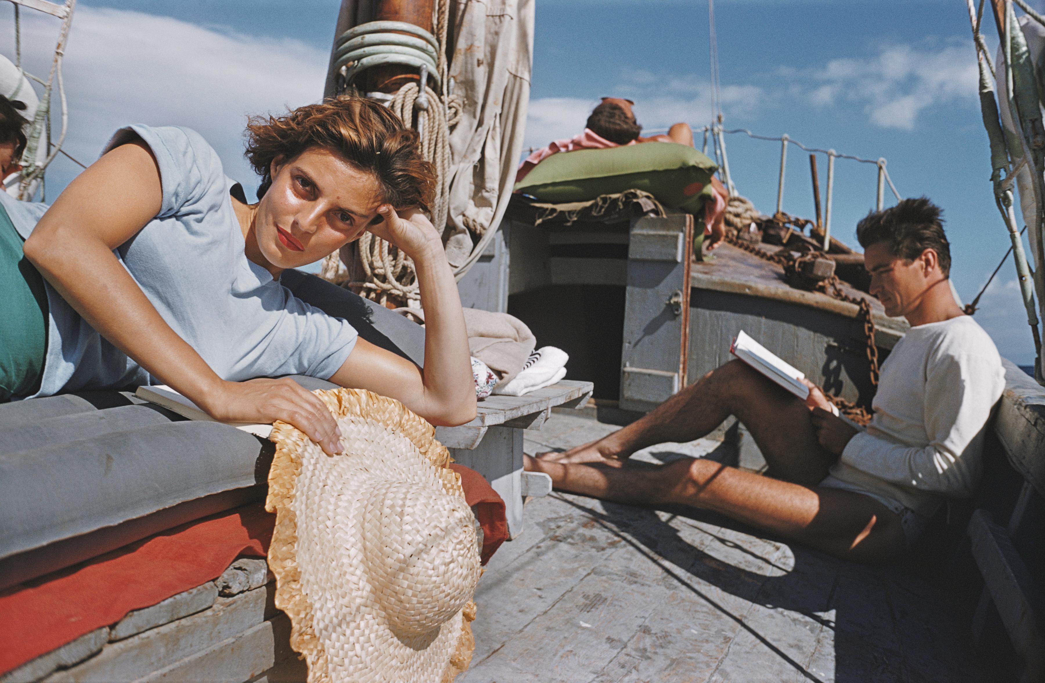 Capri Cruise Slim Aarons Estate Stamped Print