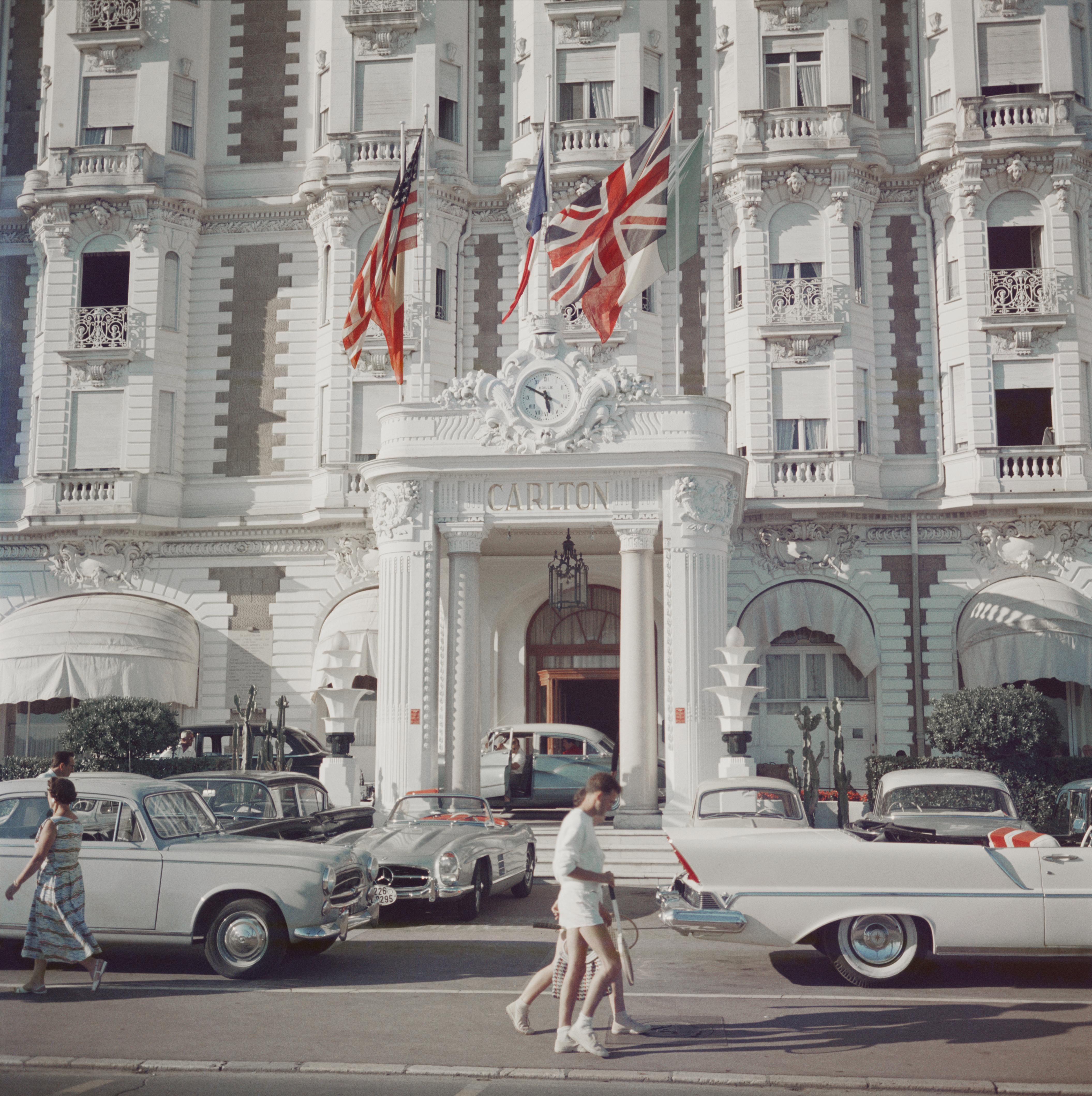 Carlton Hotel, France, Slim Aarons Estate Edition, Mid-Century Modern Photograph