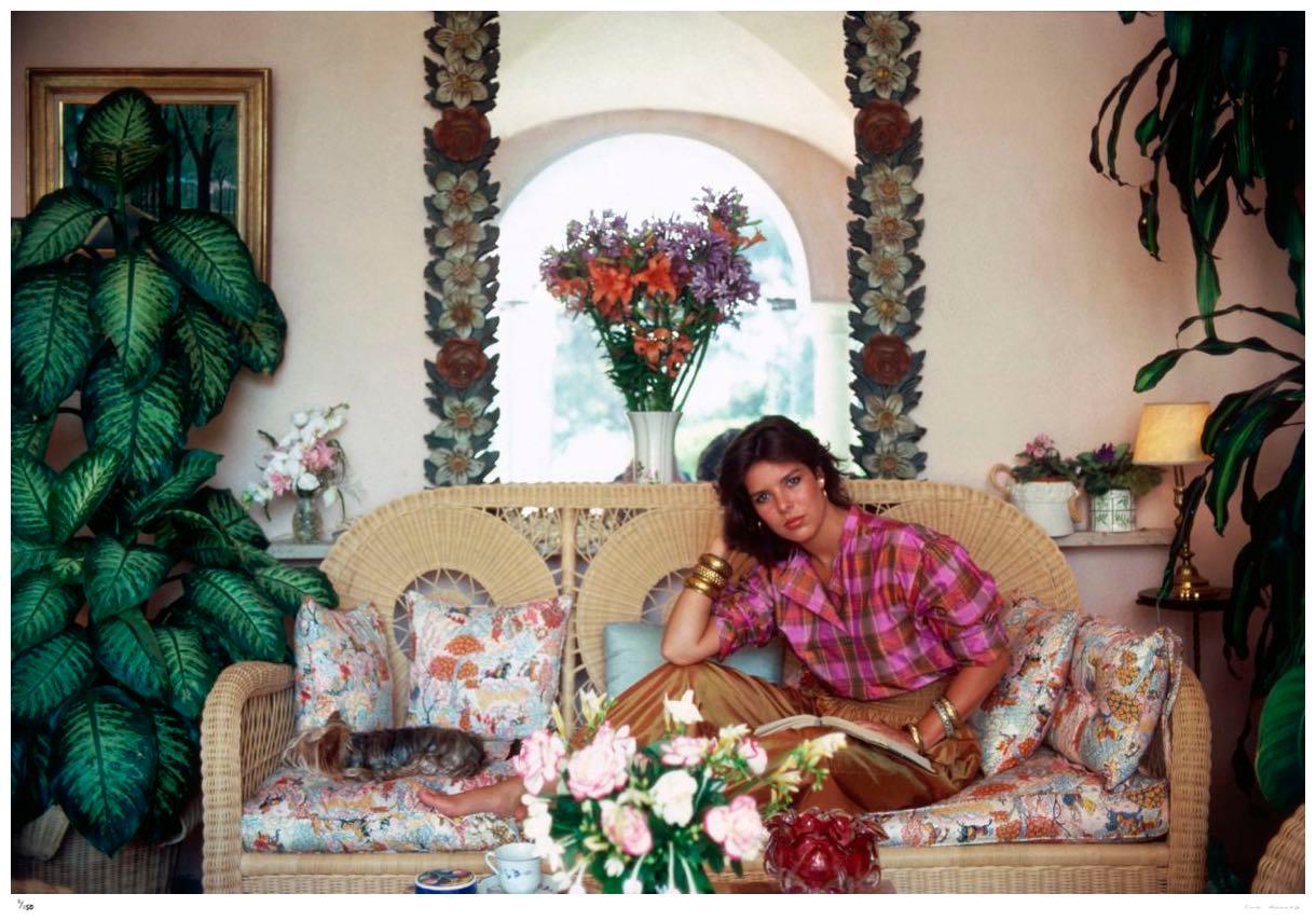 Caroline et les animaux 1977 - Slim Aarons Estate Stamped Edition