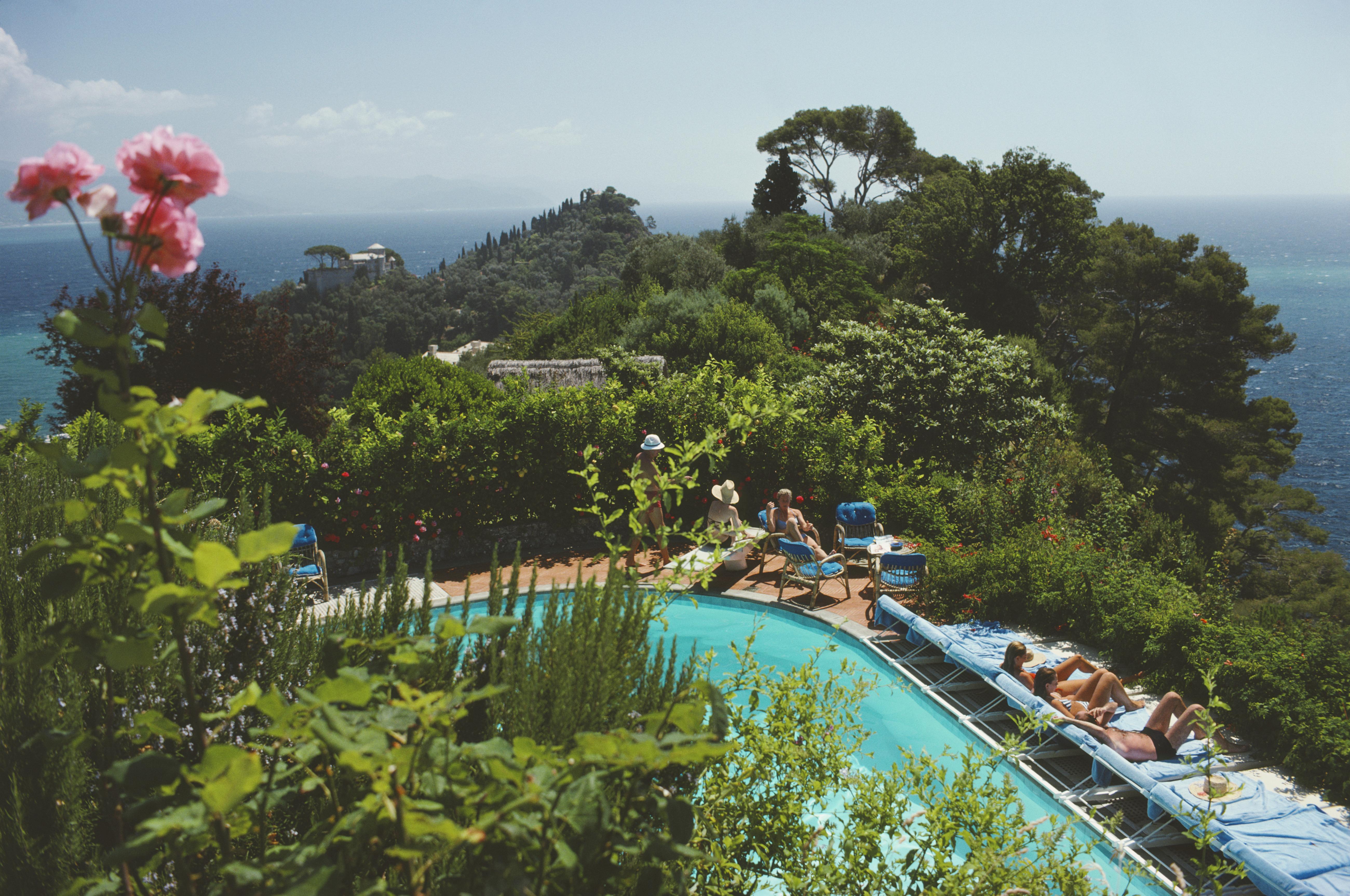 Slim Aarons Color Photograph - Casa Montefino, Estate Edition