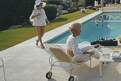 Catch Up by the Pool, 1970 - Poolside Conversation, Kaufmann House Palm Springs