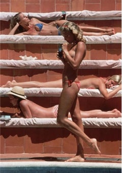 Slim Aarons, Catherine Wilke, Hotel Punta Tragara, Capri, Italy, 1980. C-print