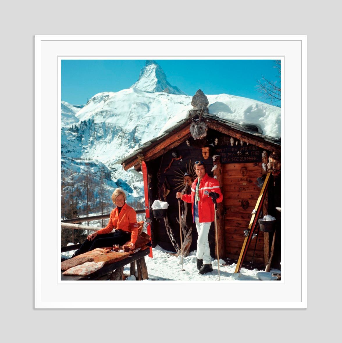 Chalet Costi 1968 Slim Aarons Estate Stamped Edition  For Sale 1