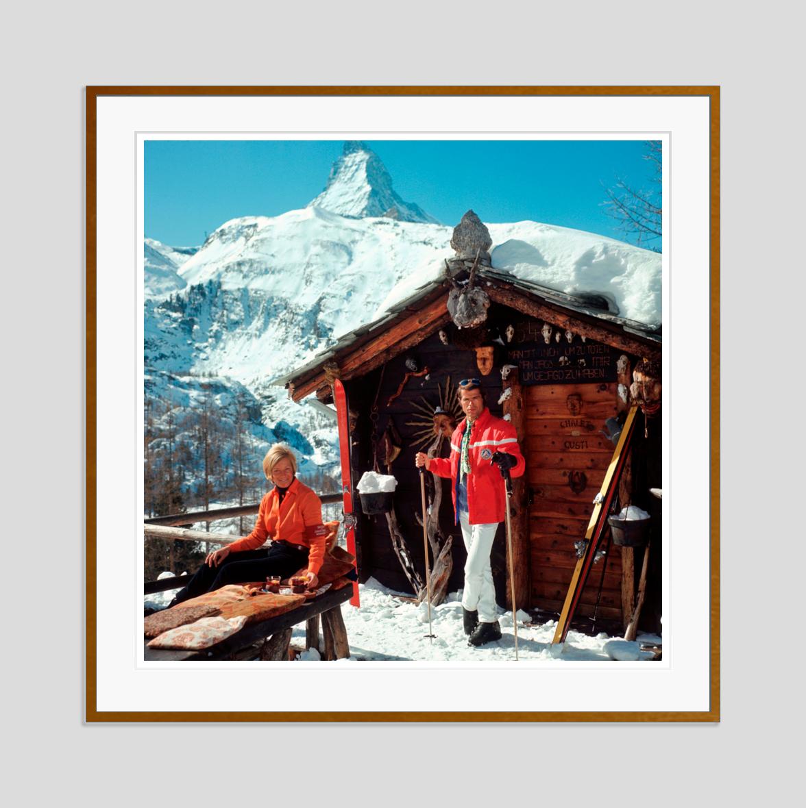 Chalet Costi 1968 Slim Aarons Estate Stamped Edition  For Sale 2