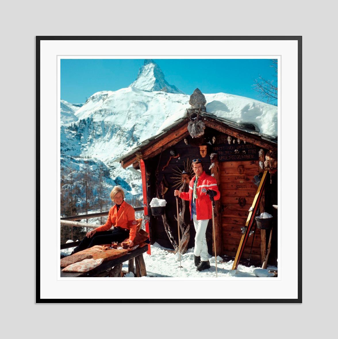 Chalet Costi 1968 Slim Aarons Estate Stamped Edition  For Sale 3