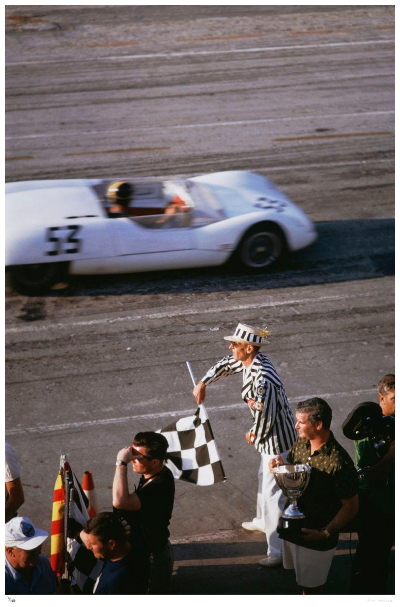 Checkered Flag 1963- Slim Aarons Estate Stamped