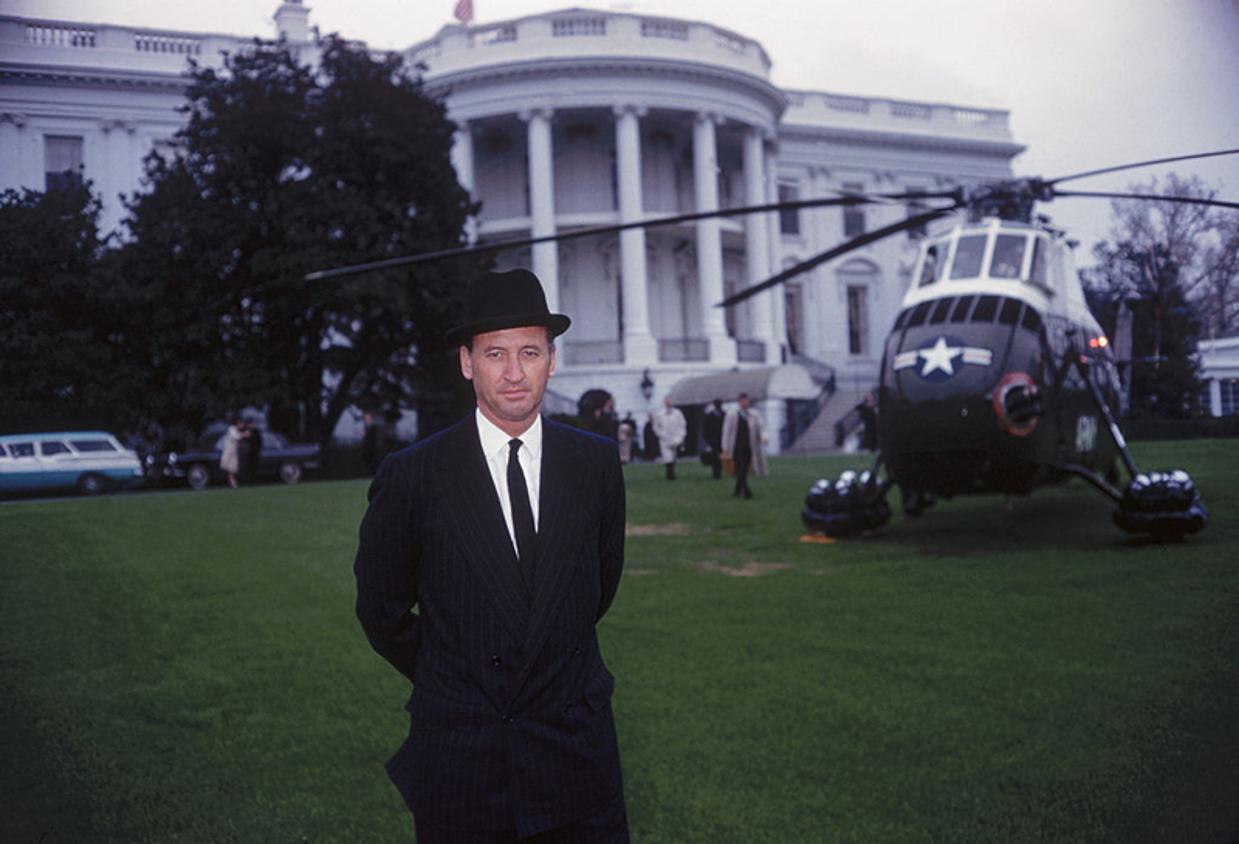 Chief Of Protocol 
1961
by Slim Aarons

Slim Aarons Limited Estate Edition

The Honorable Angier Biddle Duke, Chief of Protocol for the State Department during the Kennedy Years, November 1961. He is on the south lawn of the White House, whilst