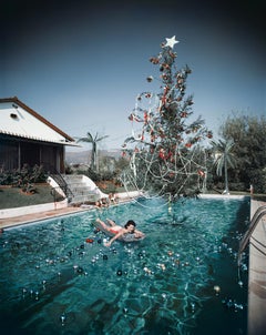 Christmas Swim 1954 Slim Aarons Estate Stamped Edition 