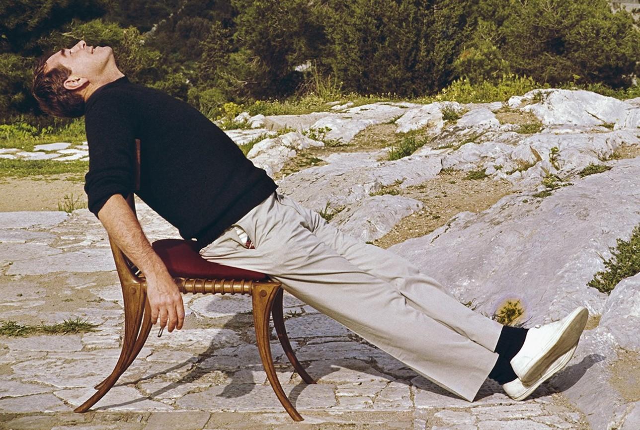 Civilized Snooze, 1970 - Slim Aarons Greece Ancient Acropolis Grecian Landscape For Sale 2