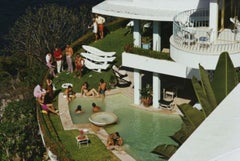 Clifftop Pool Slim Aarons Estate Stamped Print