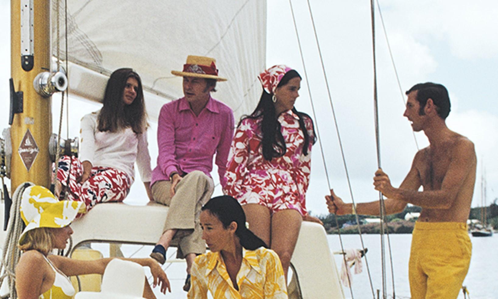 Equipage coloré, 1970 - Bermudes Voile Island Living Yacht Day Trips Bermuda en vente 1