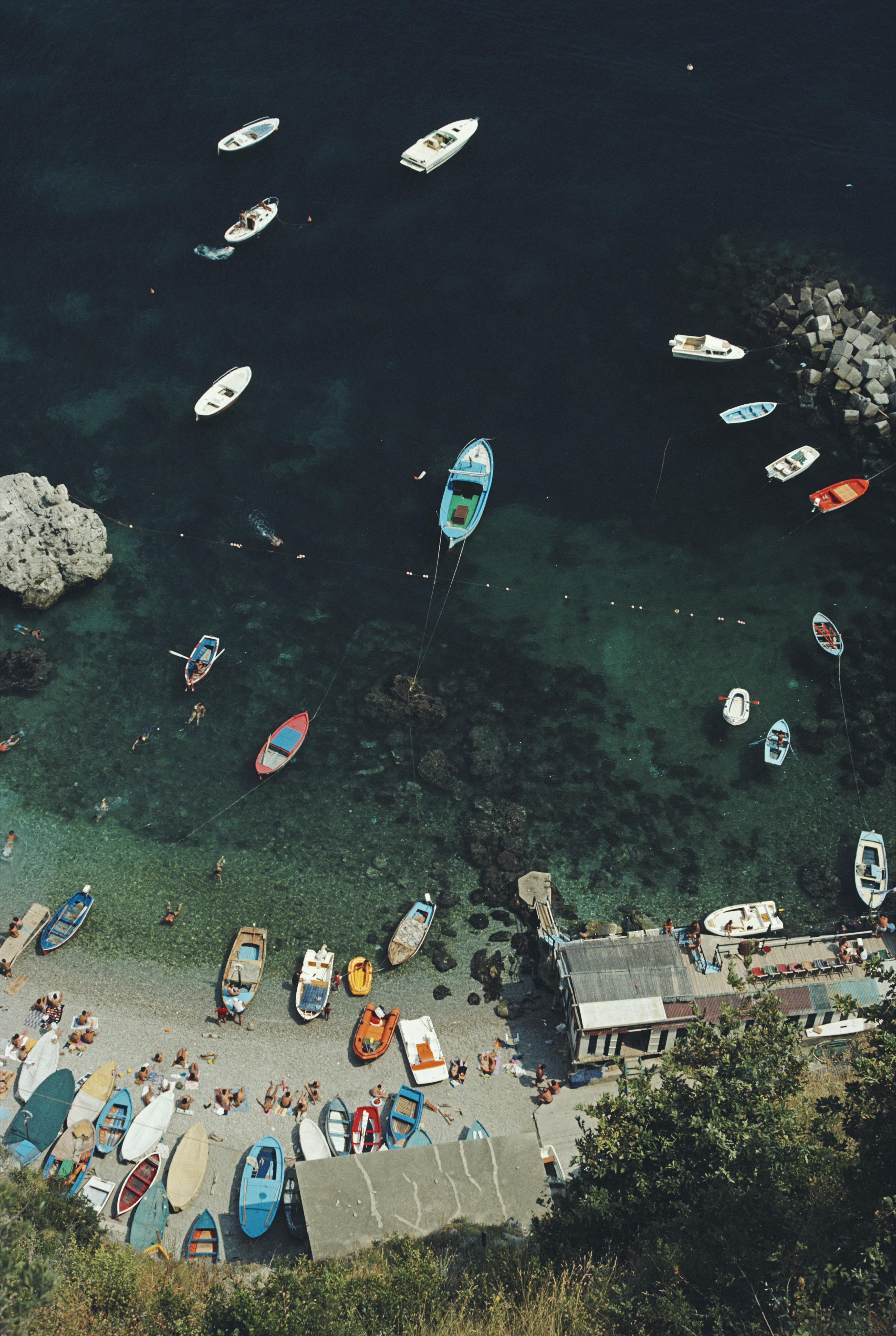'Conca dei Marini' 1984 Slim Aarons Limited Estate Edition Print 

A busy bay in Conca dei Marini, on the Amalfi coast in Italy, August 1984.

Produced from the original transparency
Certificate of authenticity supplied 
Archive stamped

Paper Size 