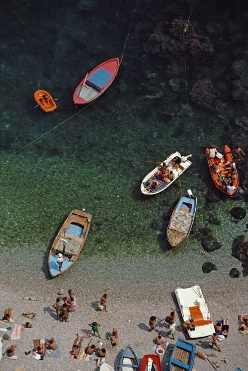 Conca dei Marini 
1984
by Slim Aarons

Slim Aarons Limited Estate Edition

A quiet bay in Conca dei Marini, on the Amalfi coast in Italy, August 1984.

unframed
c type print
printed 2023
24 x 20"  - paper size

Limited to 150 prints only –