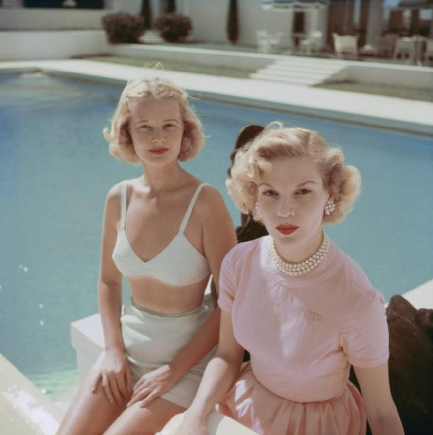 Slim Aarons Color Photograph - Connelly And Guest Aarons Estate Stamped Print